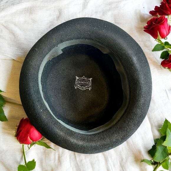 Vintage 1940s Bowler Hat-Henry Pollak NY-Wool Derby-Black-Unisex-Classic-Peaky main image 8